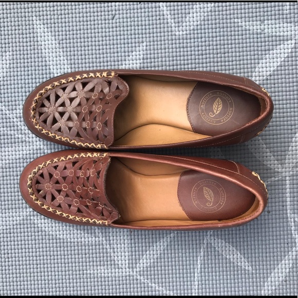 Nurture Brown leather wedge shoe - Picture 6 of 7